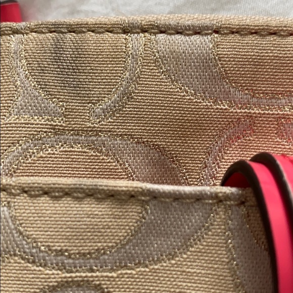 Coach Small Crossbody Bag - Pink/Tan/Silver - Picture 3 of 6